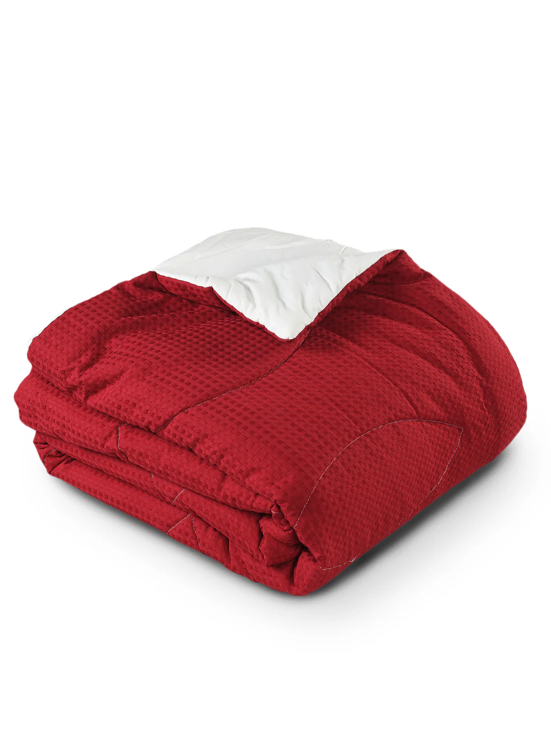 Waffle Cotton Striped Queen Size Quilt | Single Piece, Soft Bedding Comforter - Image 9