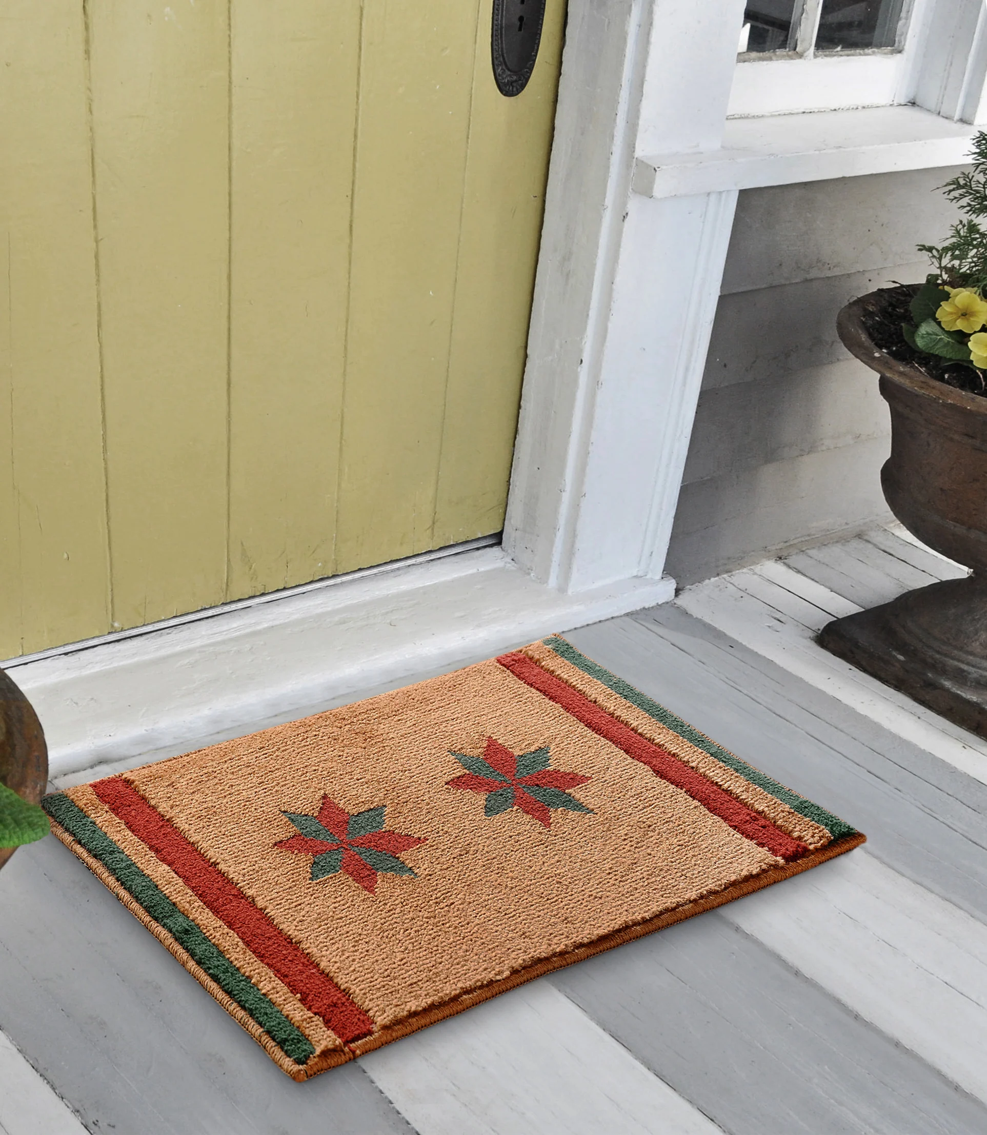 Two Poles Strong Washable Antiskid Doormat | Dual-Design Surface with Firm Rubber Grip - Image 12