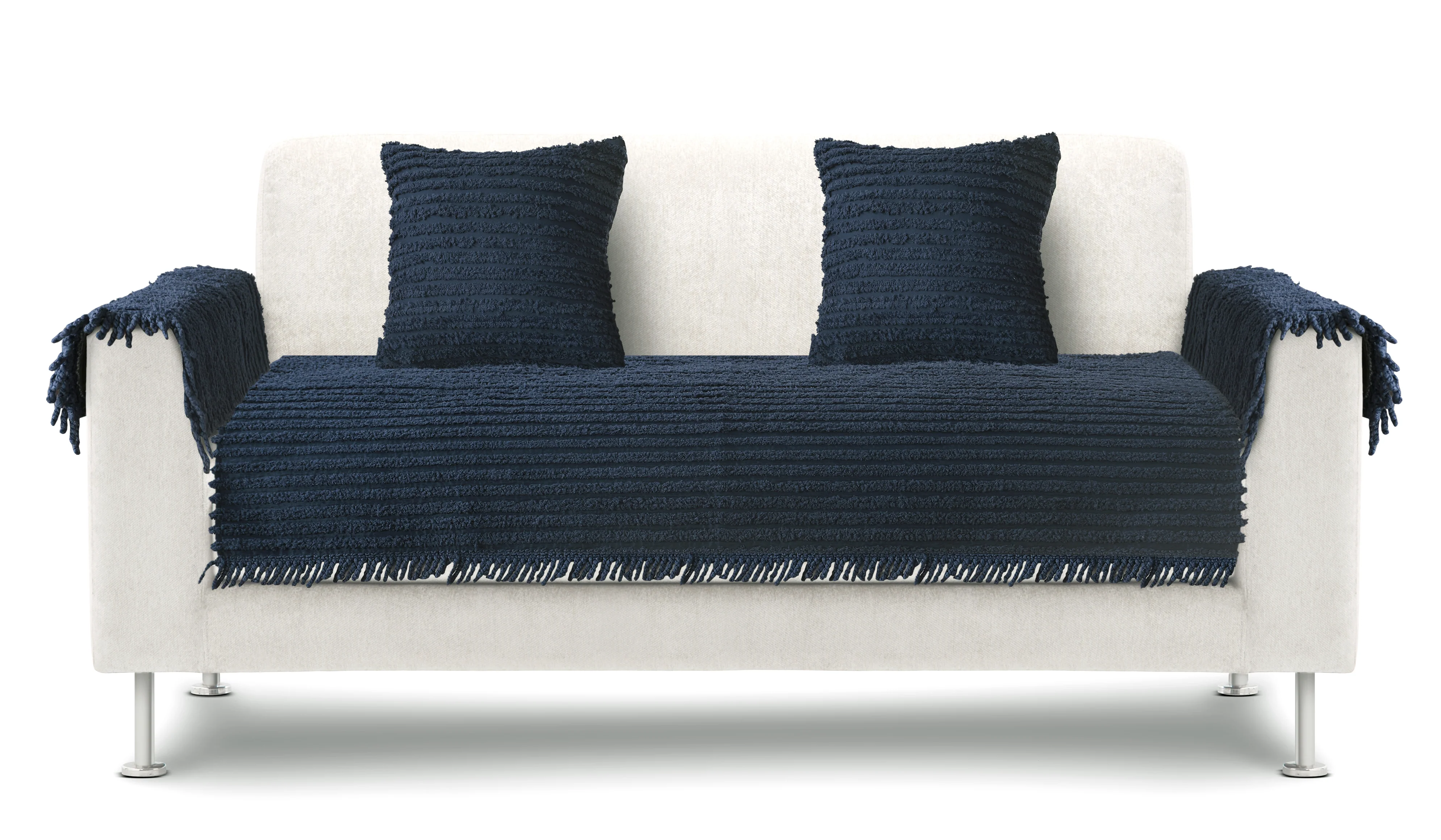 AXIS Polyester Sofa Cover | 2 Seater Set with Cushions & Arm Covers - Image 13