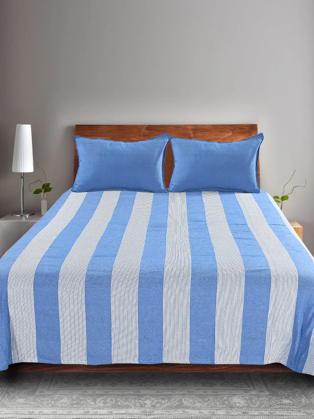 Bamboo Handwoven Cotton Bed Cover Set – Eco-Inspired Pattern | Breathable Cotton - Image 5