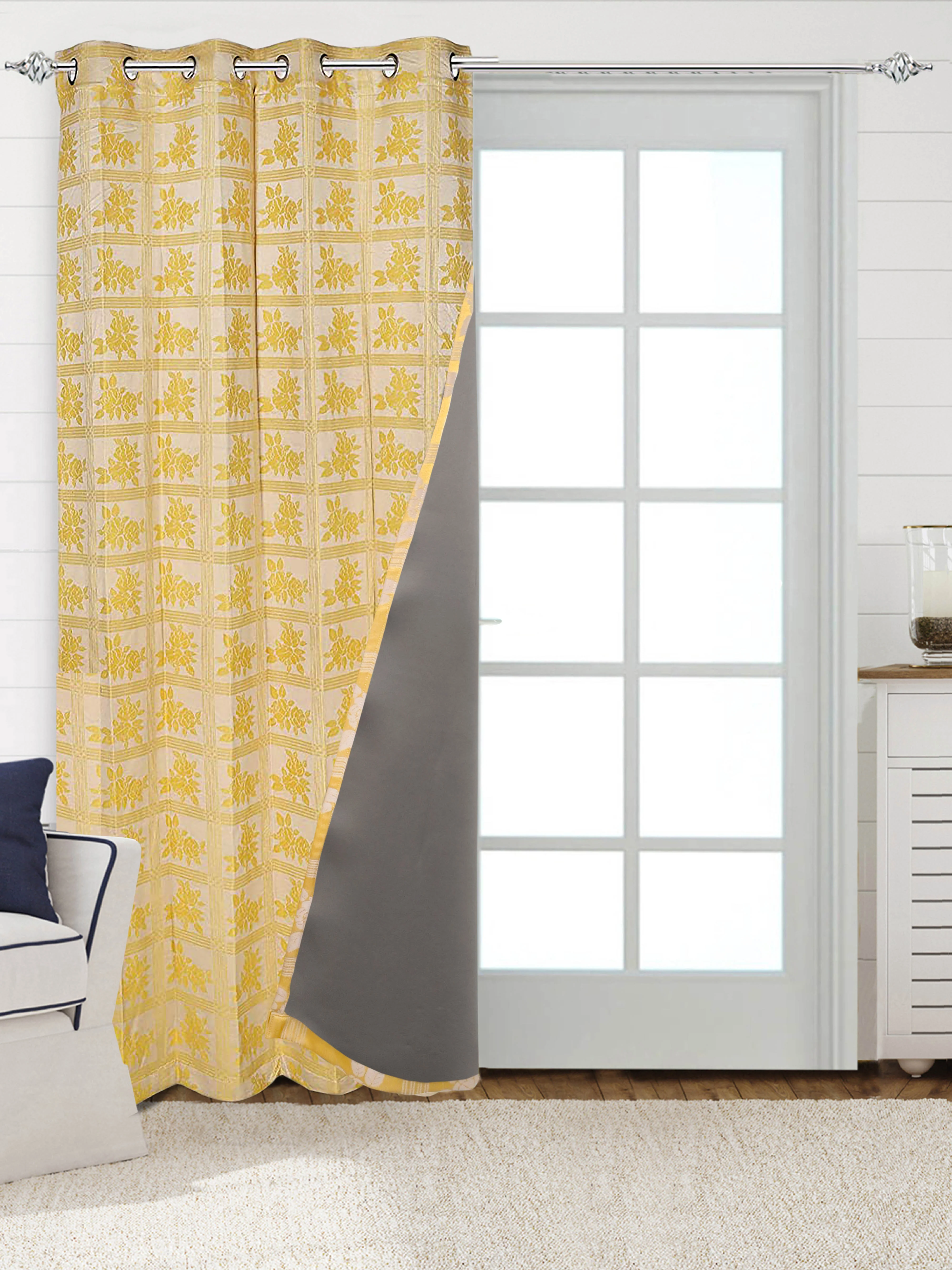 CHECKRO Cotton Curtains | Elegant Living Room Drapes - Image 3