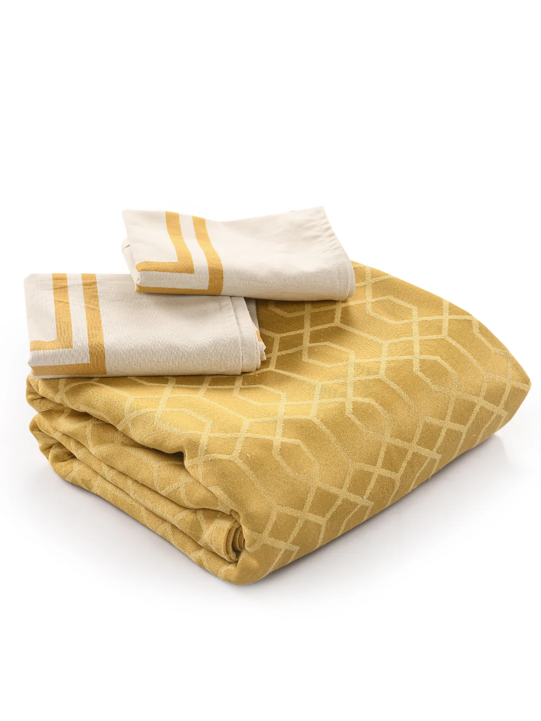 LUXE Cotton Bed Sheet Set | Soft, Elegant Finish + 2 Pillow Covers - Image 14