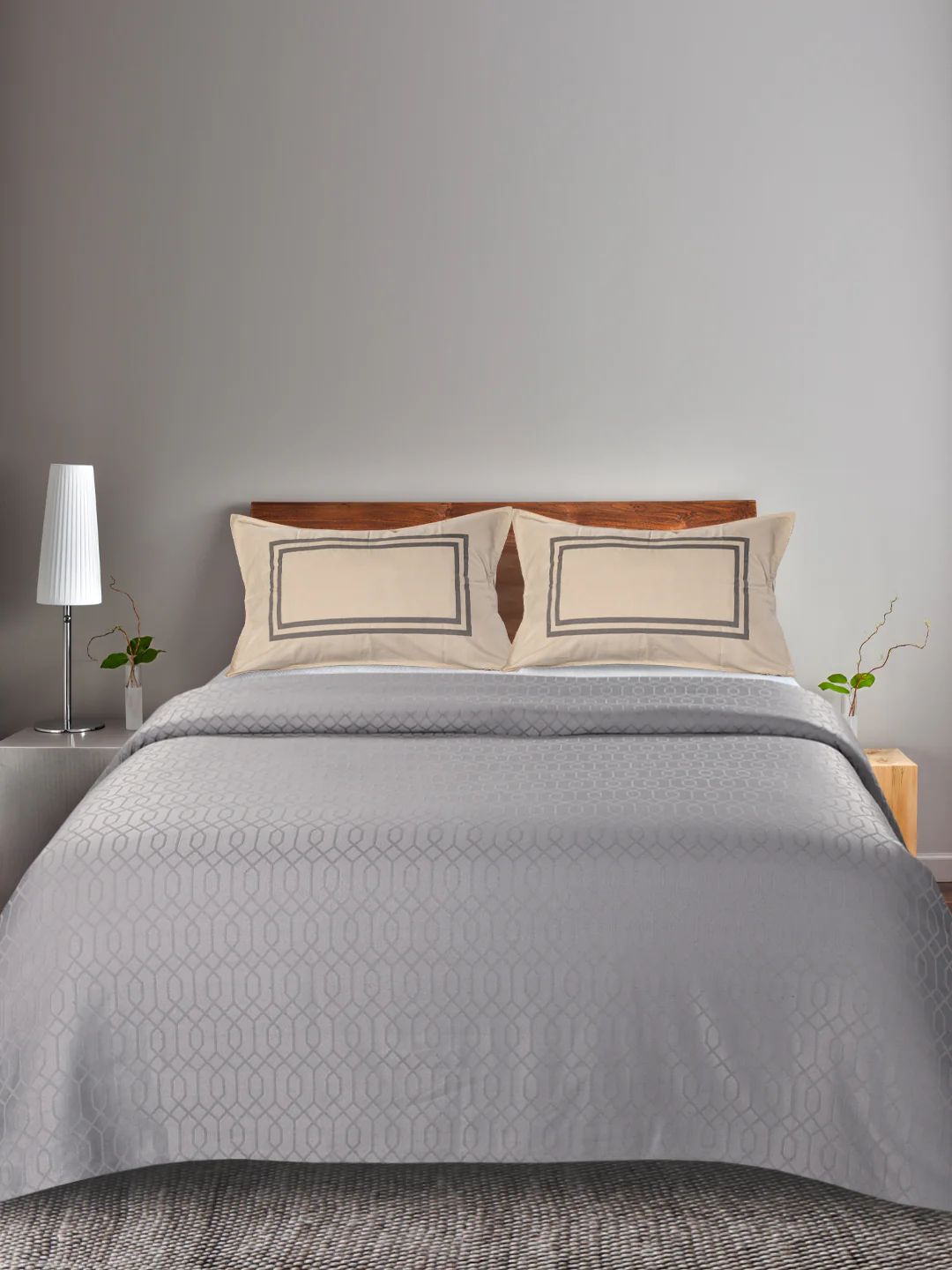 LUXE Cotton Bed Sheet Set | Soft, Elegant Finish + 2 Pillow Covers - Image 5