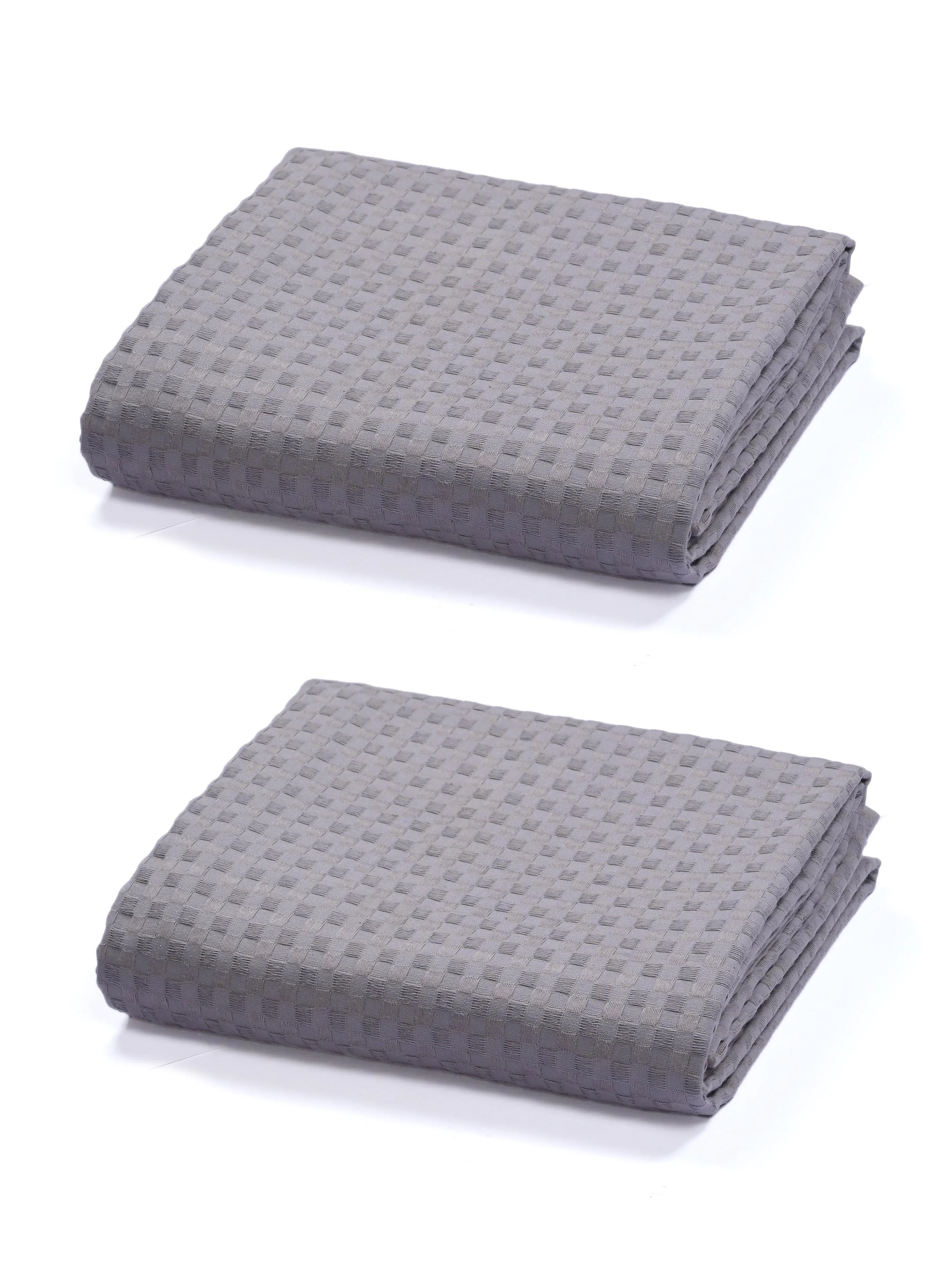 Waffle Cotton Sofa Throw Cover | Textured Weave - Image 5