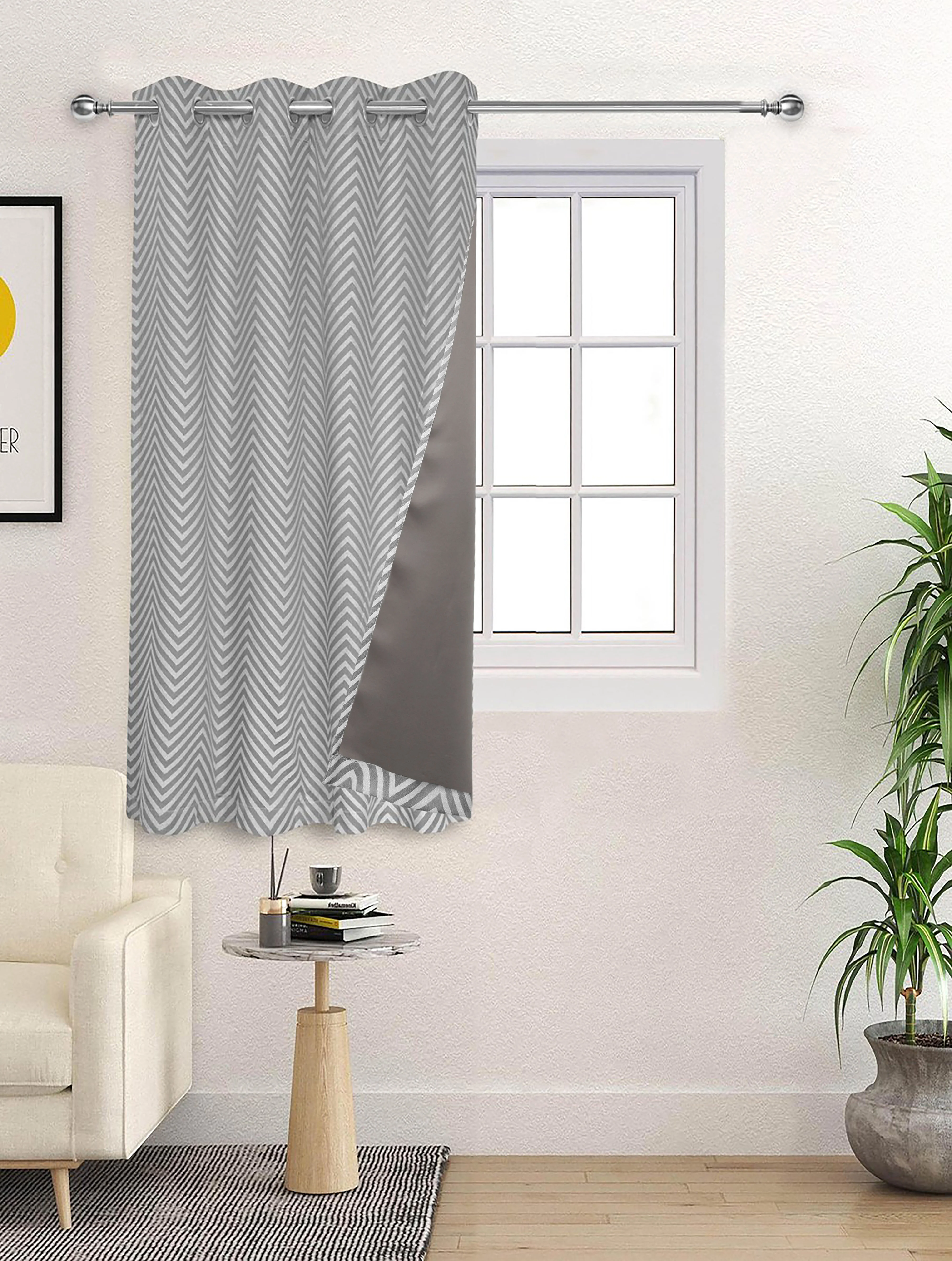 CHEVRON Damask Cotton Curtains | Elegant Living Room Drapes - Image 22