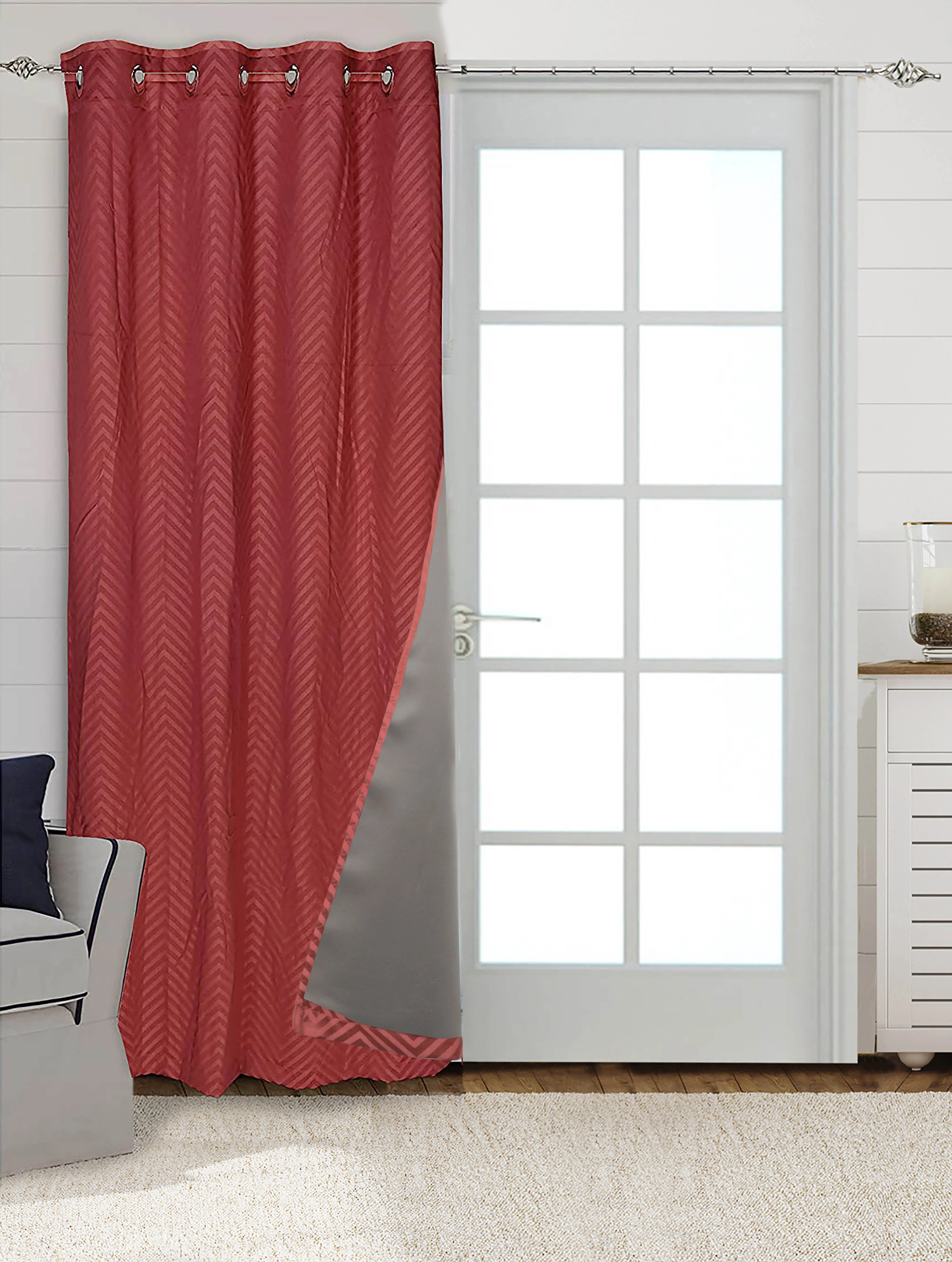 CHEVRON Damask Cotton Curtains | Elegant Living Room Drapes - Image 38