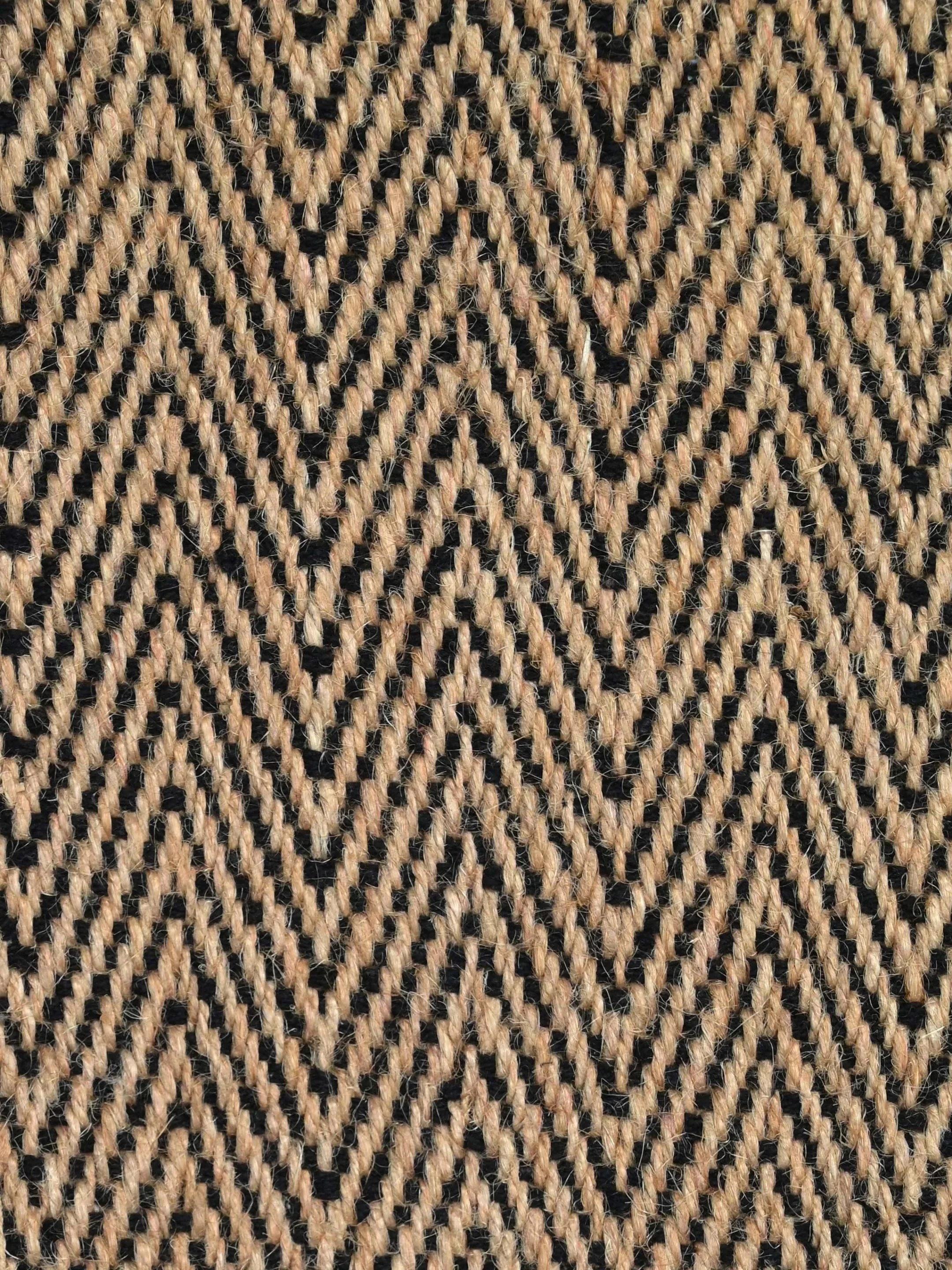 Chevron Jute & Cotton Woven Anti-Slip Strong Border Door Mat - Image 9