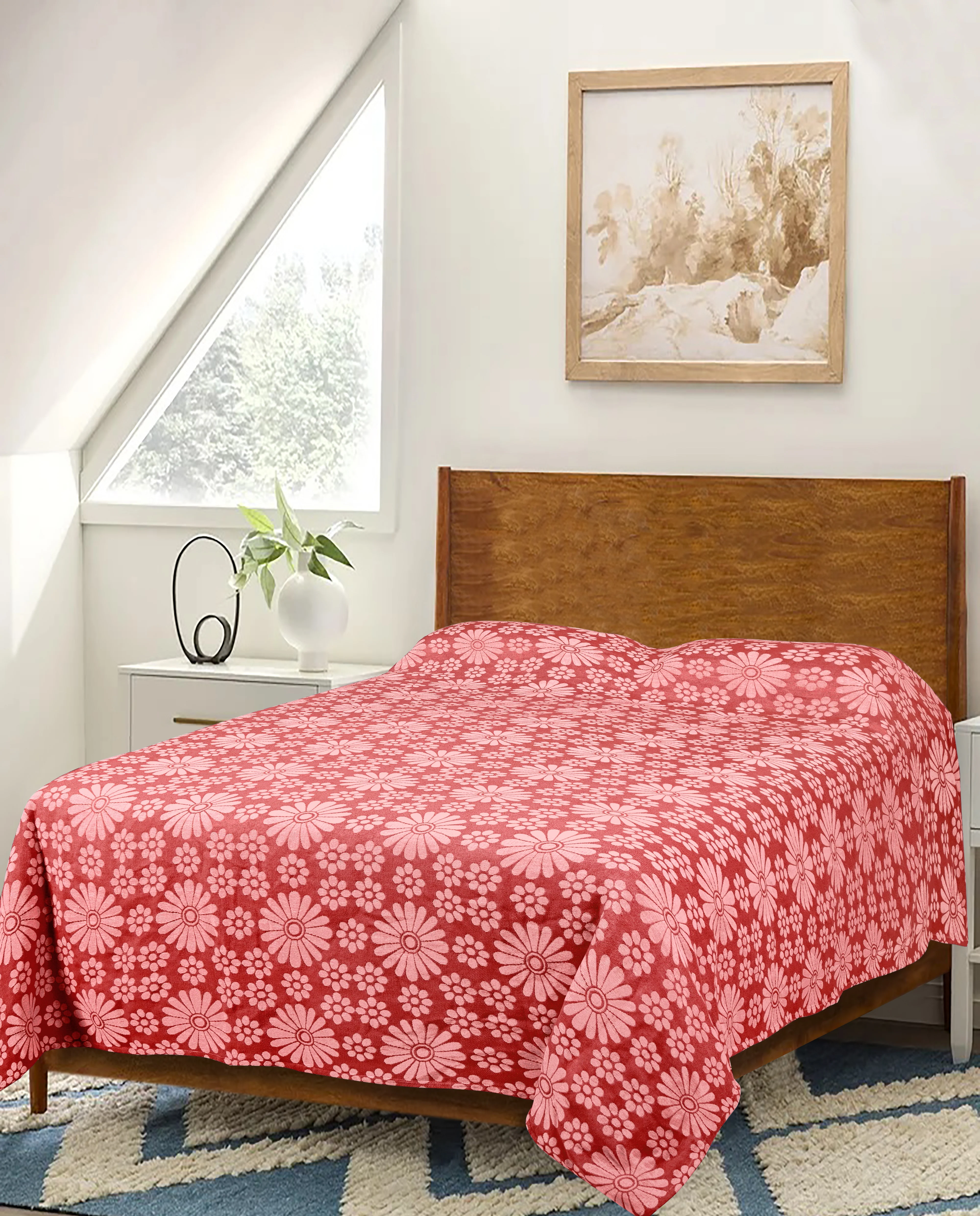 Bloom Cotton Bed Cover/ Bedsheet - No Pillow Covers Included - Image 18