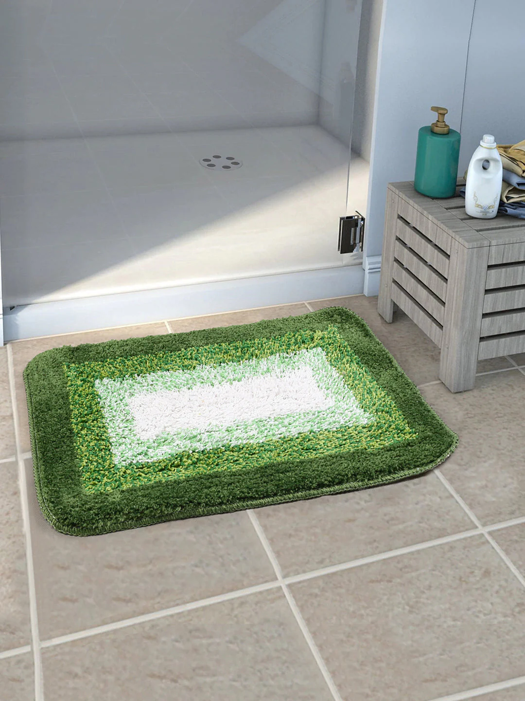 Combo-Frame Cotton Bathmat | 35x50 cm Soft & Anti-Slip - Image 9