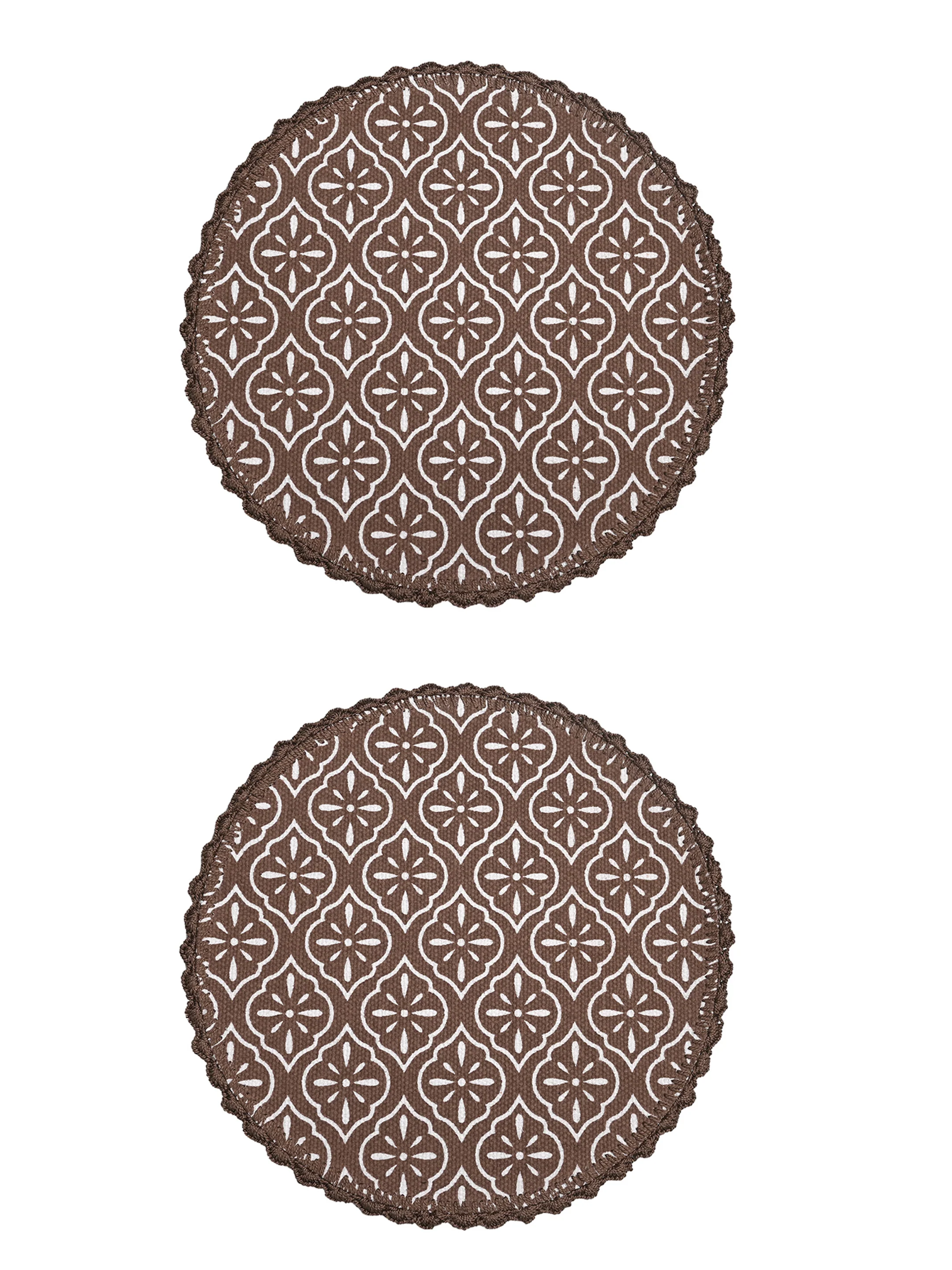 Jute & Cotton Table Mat with Artistic Print | Handcrafted Dining Table Décor - Image 18