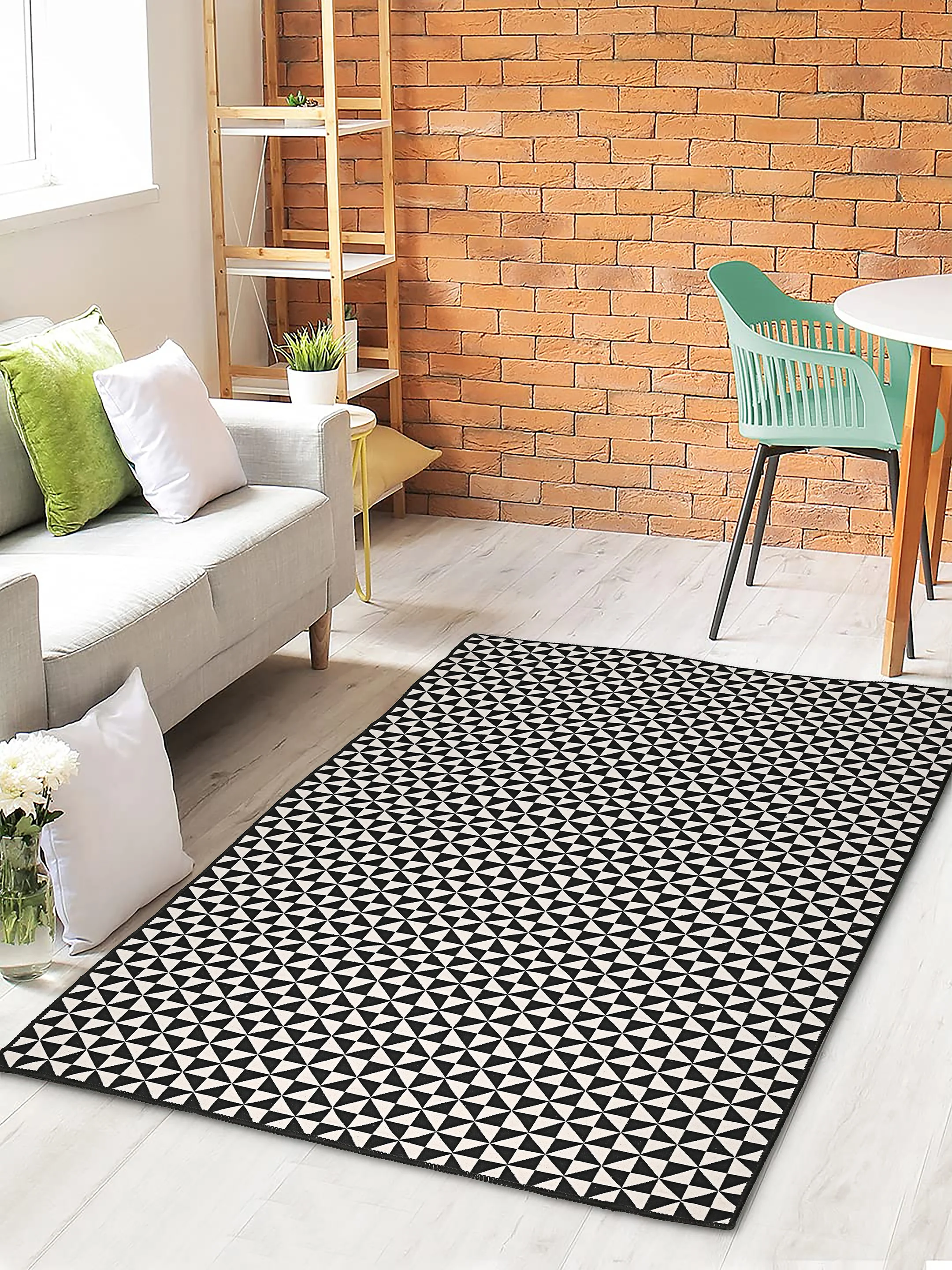 Firki Cotton Plain Surface Carpet | Natural Fabric with Minimalist Appeal - Image 15