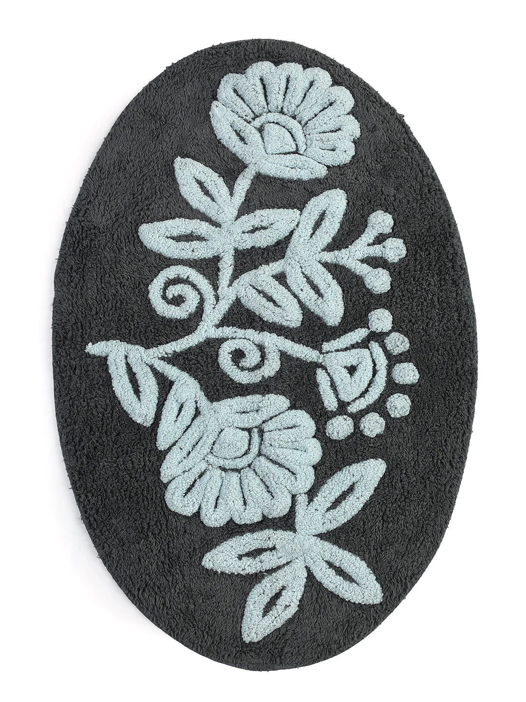 FLEUR Oval Soft Bathmat | 50x80 cm, Anti-Slip Comfort - Image 11