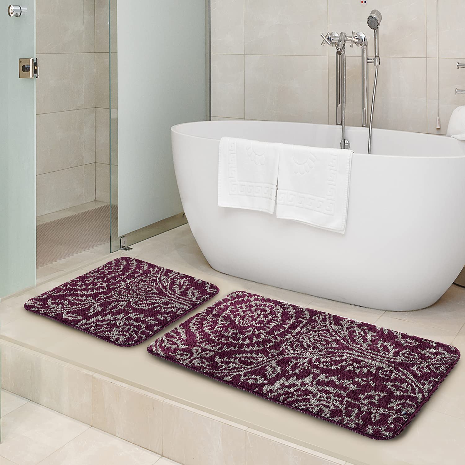 ICO Super Soft Anti-Slip Bath Set | Luxury Microfiber Finish- 2PC Set - Image 7