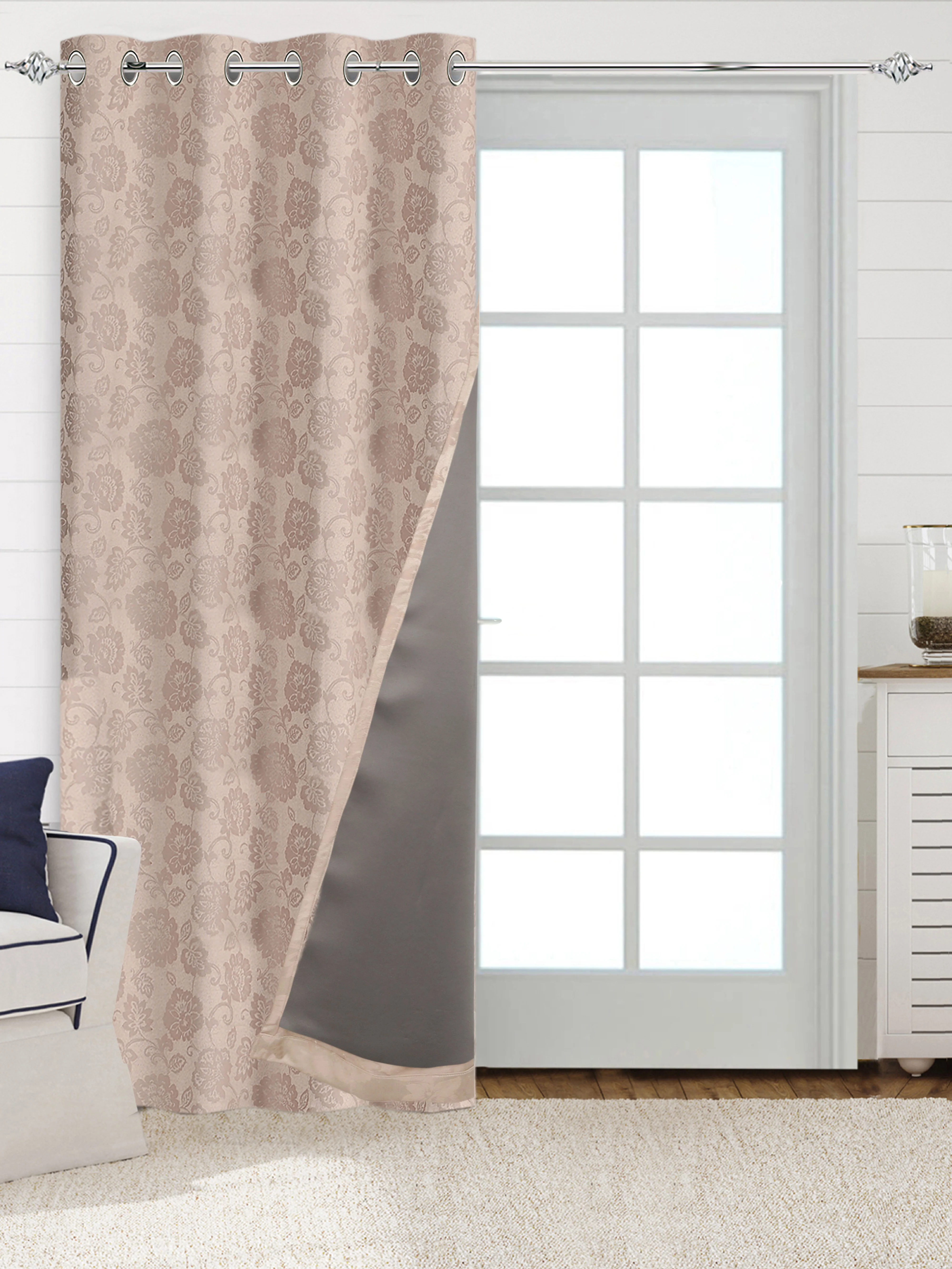 JARDIN Damask Cotton Curtains | Elegant Living Room Drapes - Image 12