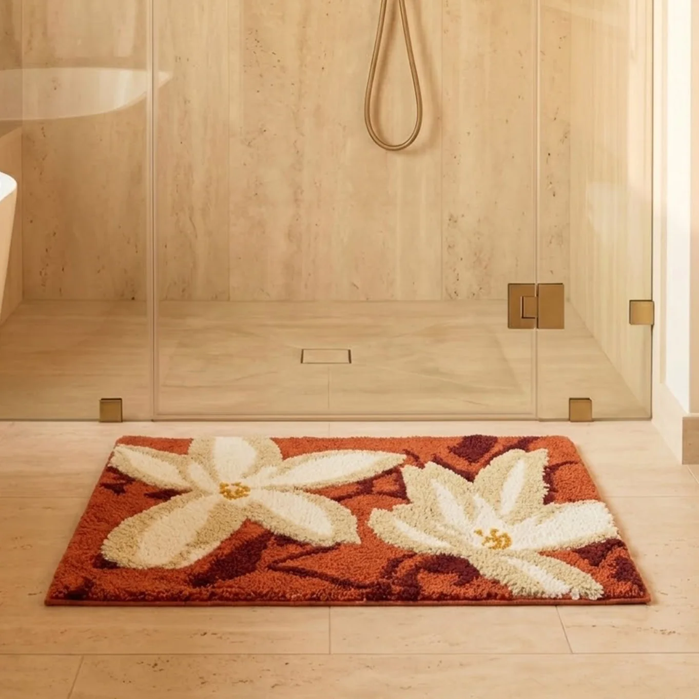 Jasmine Microfiber Bath Mat | Soft & Absorbent Bathroom Floor Mat | Quick Dry & Washable - Image 8