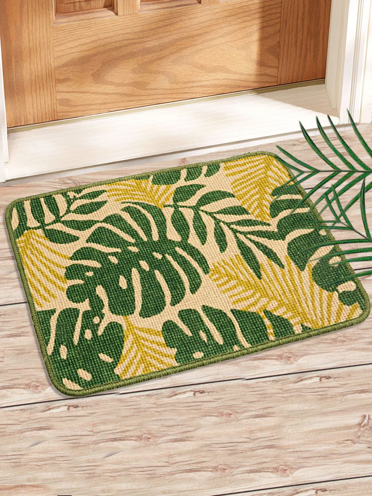 LEAF Jute Anti-Slip Door Mat | Natural Fiber Mat with Strong Grip Design