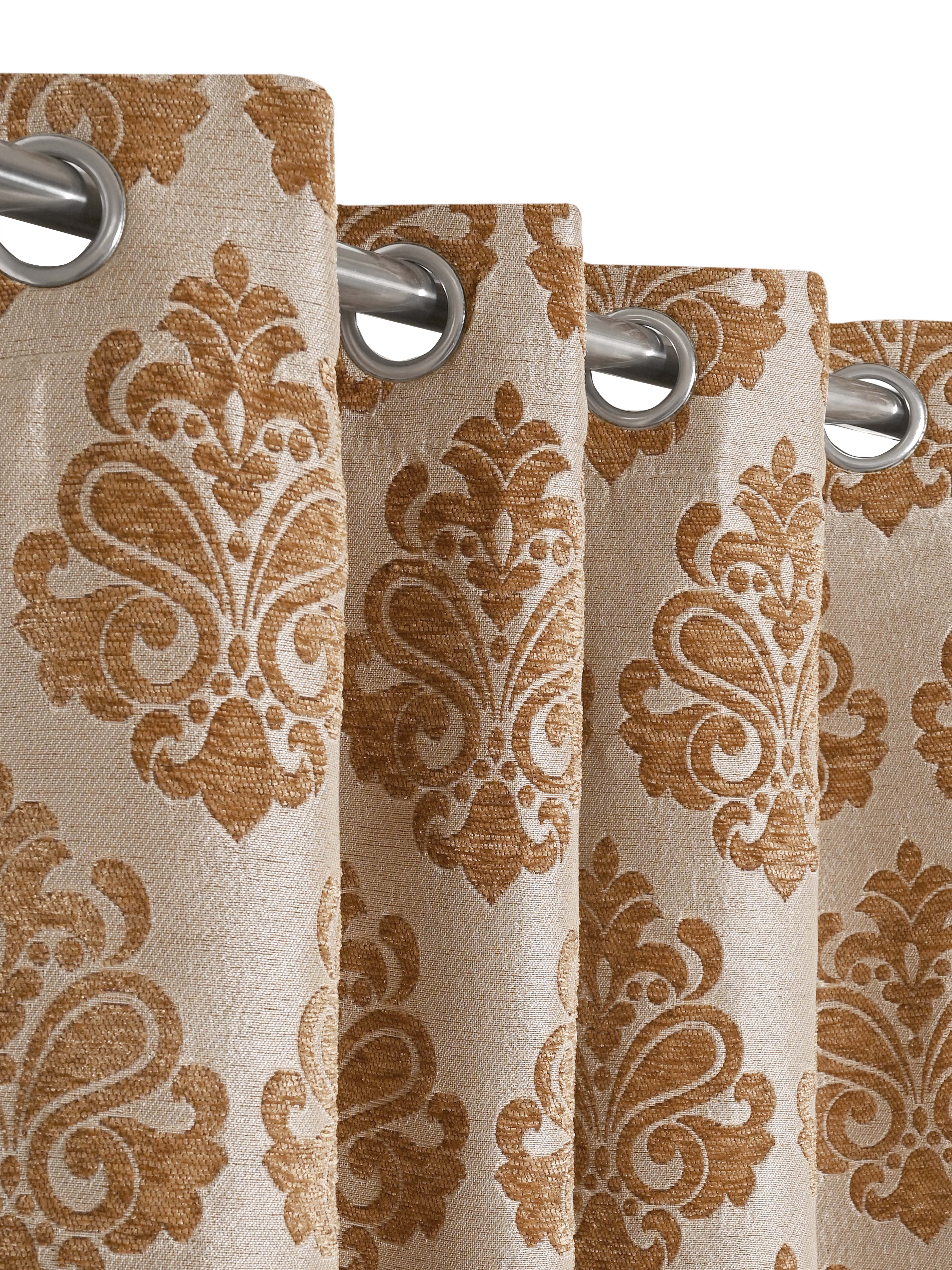 Medallion Chenille Jacquard Curtains - Image 3