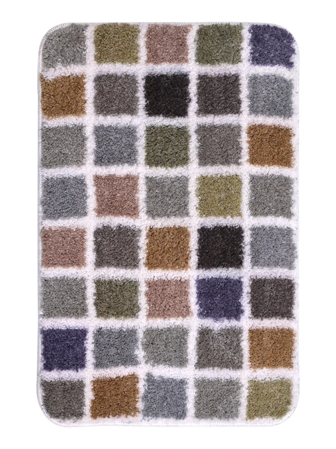 Mosaic Soft Anti-Slip Bathmat Set | Colorful Design & Firm Grip Backing - Image 9
