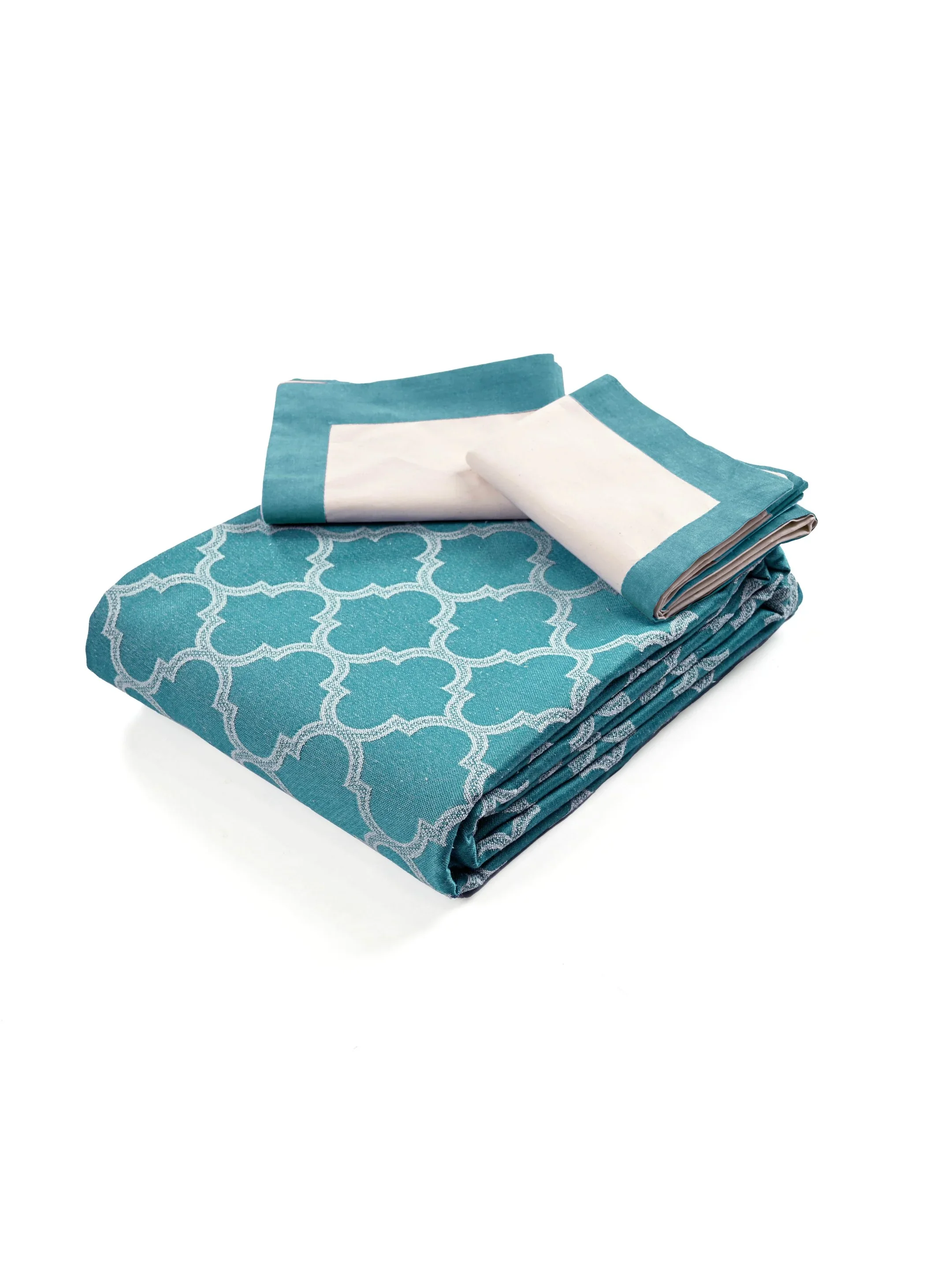 Noor Cotton Bed Cover-Sheet Set with 2 Pillow Covers - Image 12