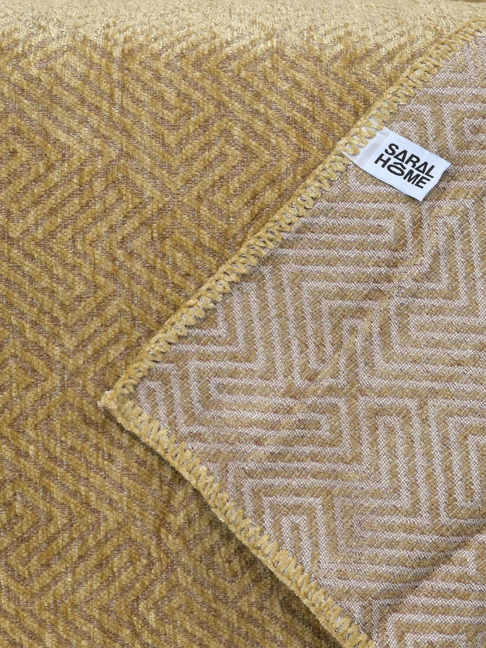 Pacman Velvet Chenille Sofa Throw Cover | Designer Pattern - Image 3