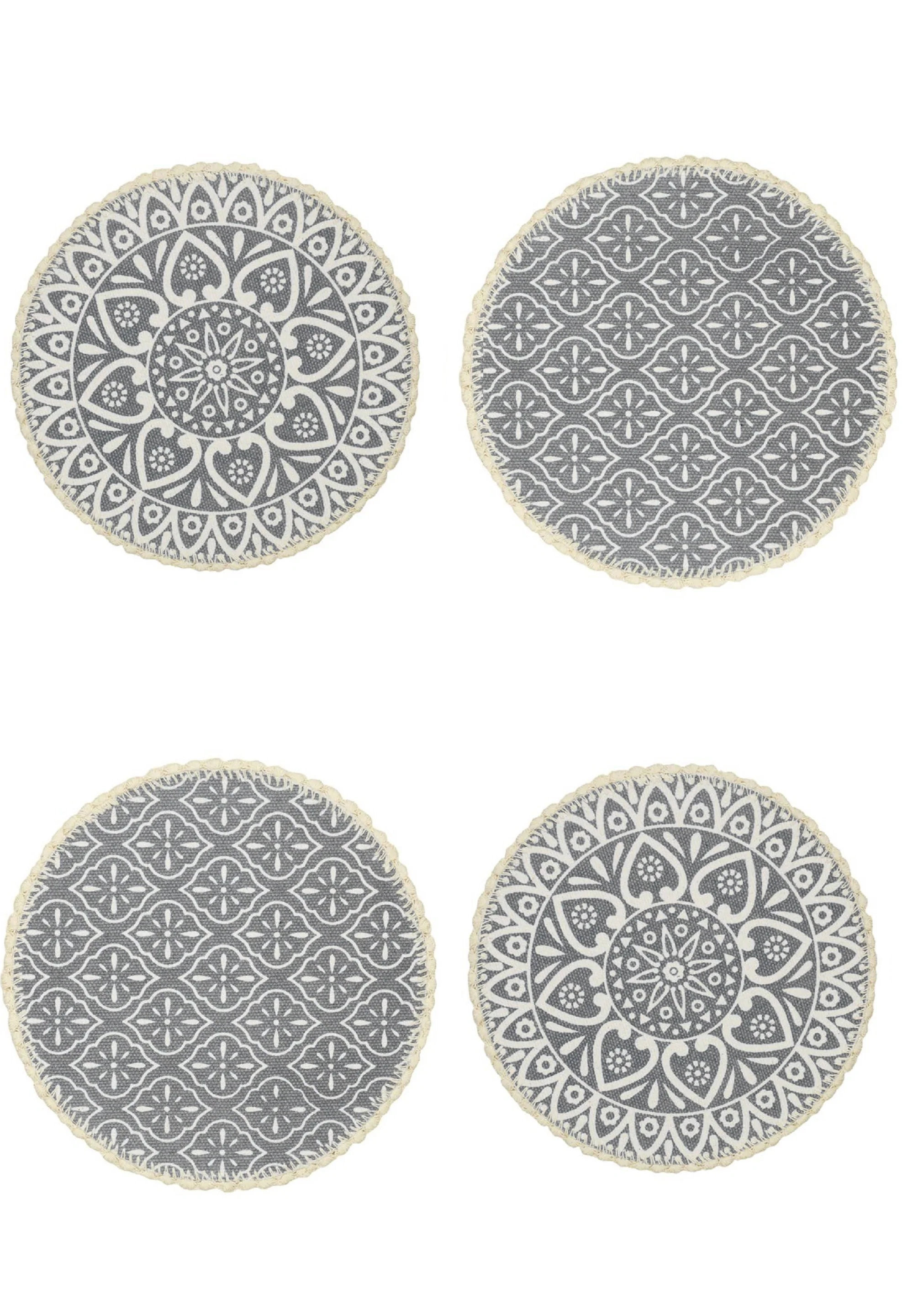 Crochet Round Table Mat with Fringe Edges | Handmade Anti-Skid Decorative Piece - Image 27