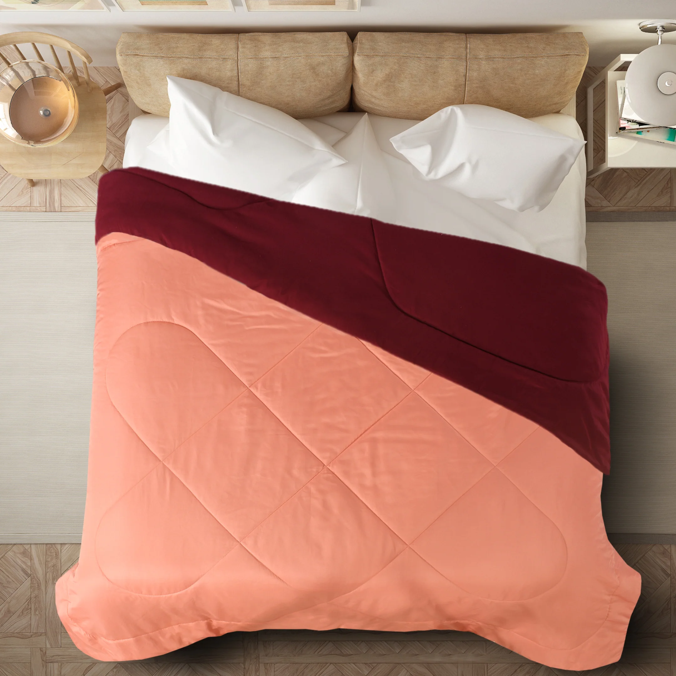 Reversible Solid Cotton Blanket/Comforter - Image 31