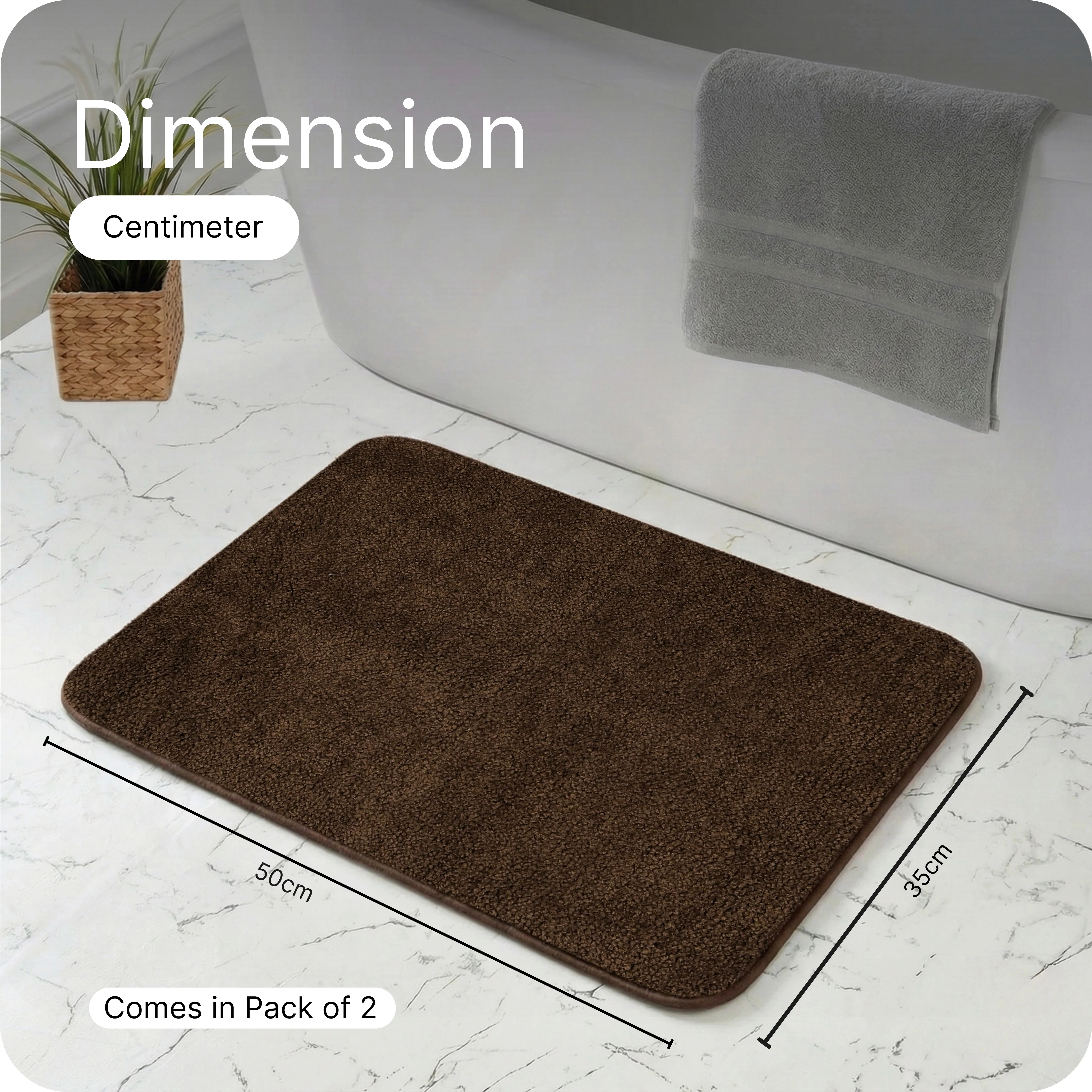 SOLID Soft Anti-Slip Bathmat | Simple Design with Quick Dry Texture - Image 27