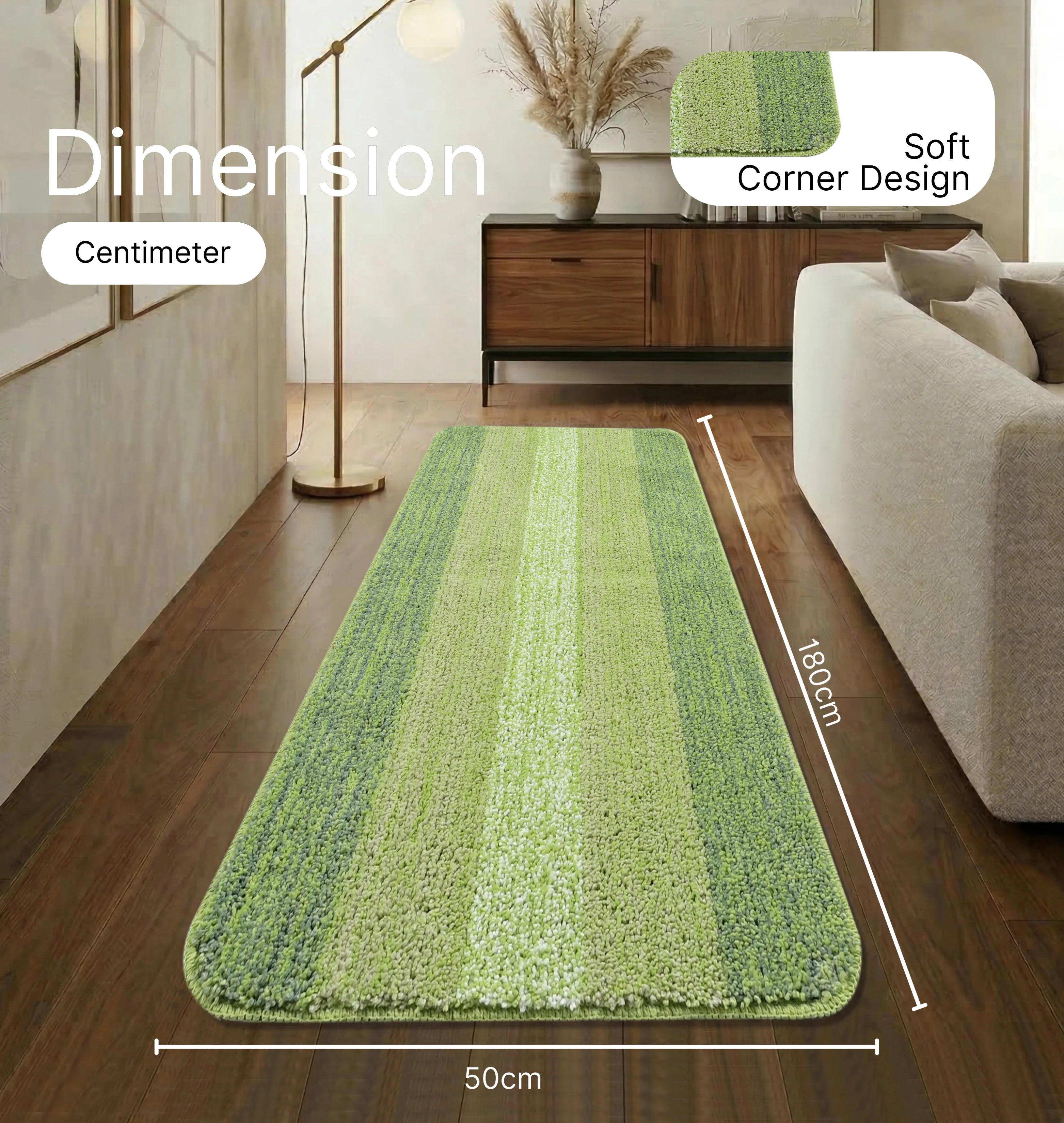 Microfiber Antiskid Runner | Soft Texture with Non-Slip Backing - Image 20