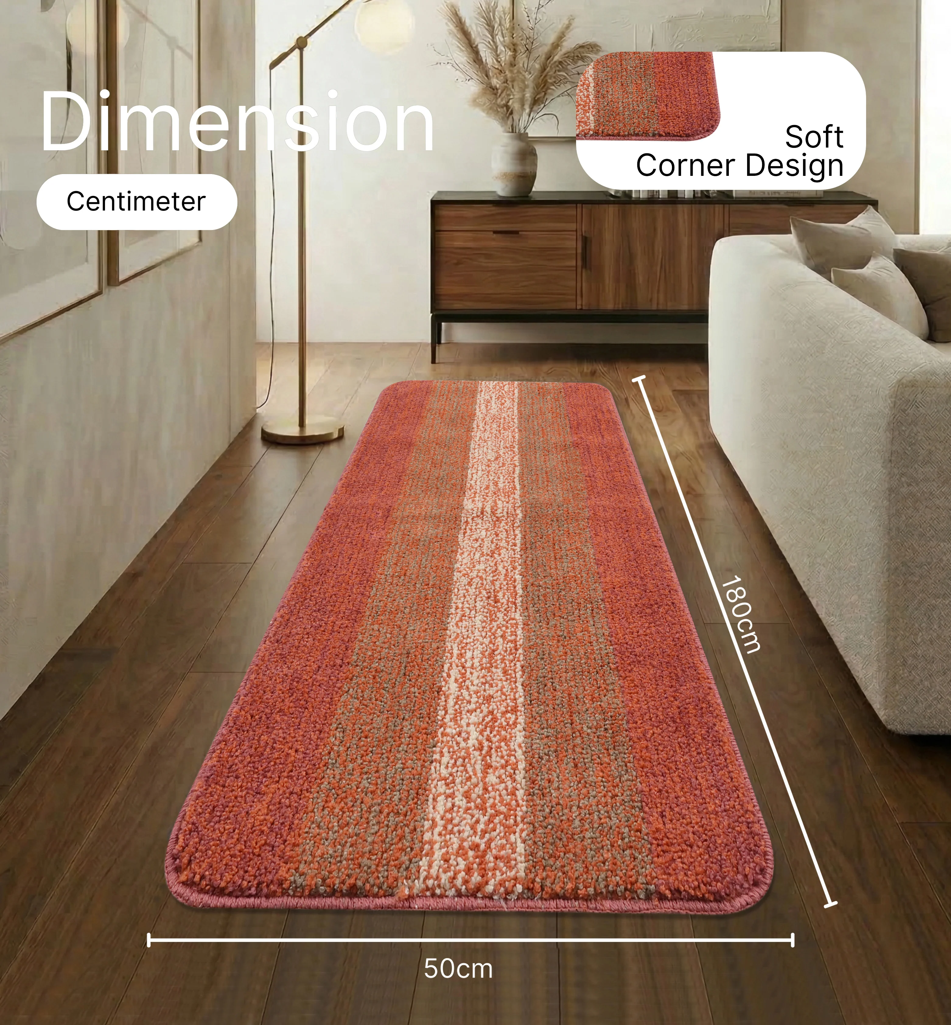 Microfiber Antiskid Runner | Soft Texture with Non-Slip Backing - Image 4
