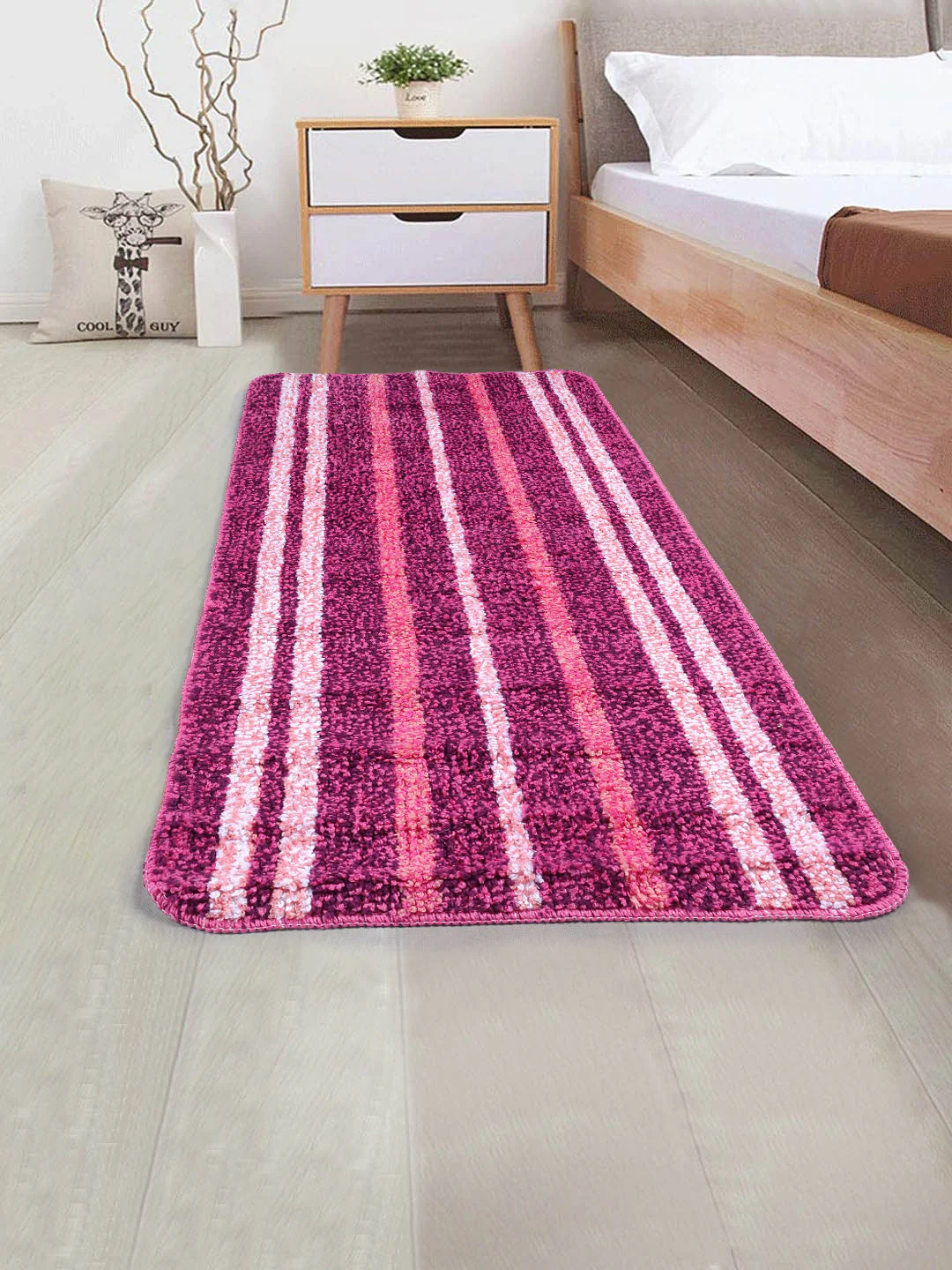 Stripe Microfiber Anti-Skid Bathmat | Multiple Sizes Available - Image 51