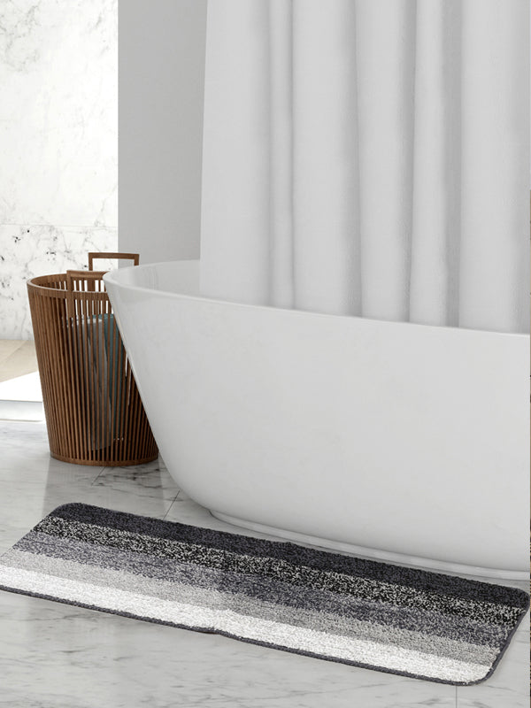 Ombre Stripe Soft Microfiber Bath Mat | Anti-Skid & Plush Design