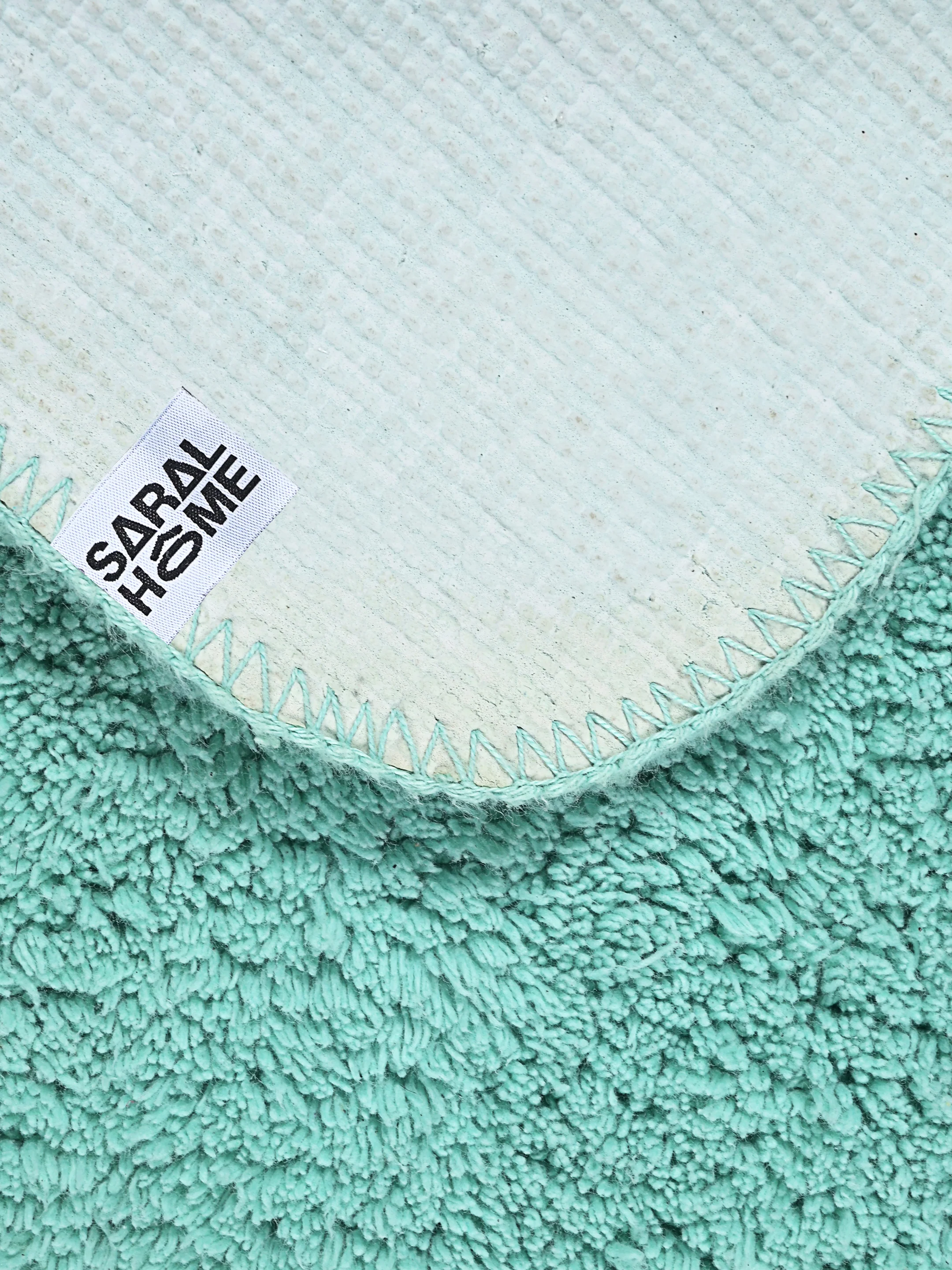 SOLID Cotton Soft Anti Slip Bathmat | Set of 2 - Image 5