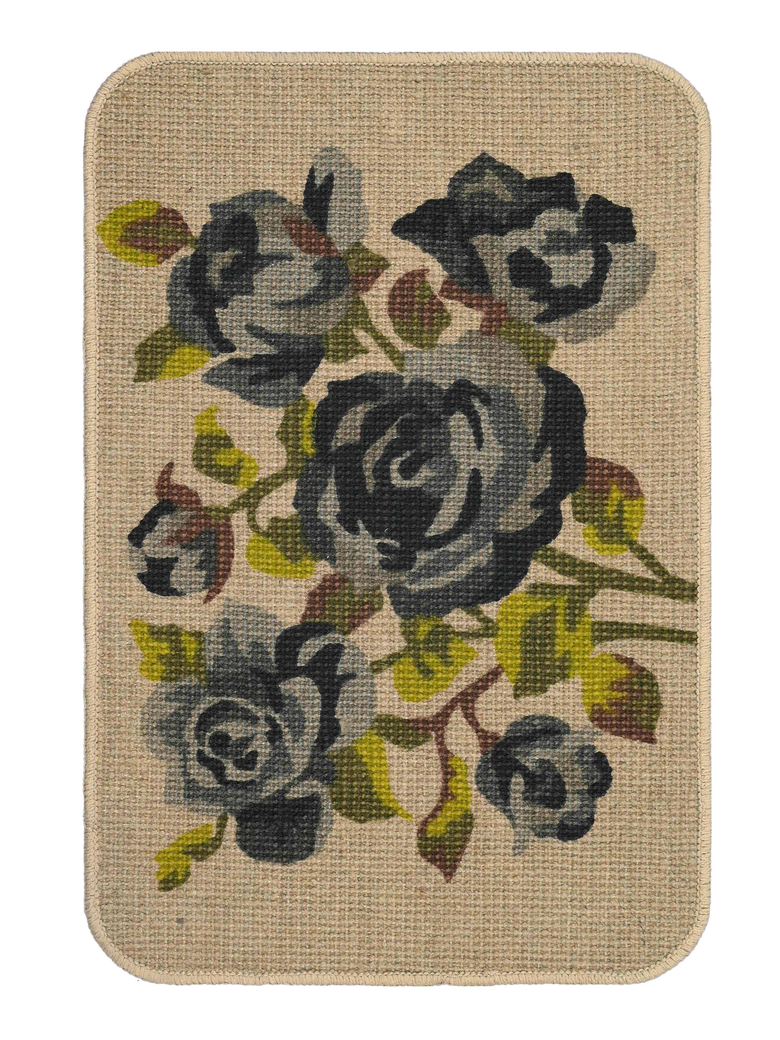Microfiber Bath Mat & Jute Door Mat Combo Pack of 2Pc | Anti-Skid | Quick Drying | Soft Water Absorbent | Diamond & Floral Pattern - Image 20