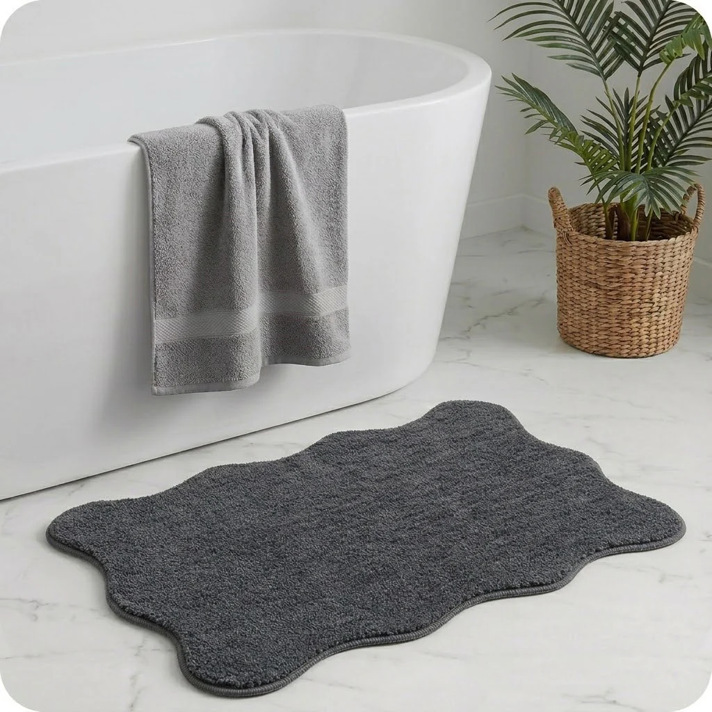 Soft Microfiber Anti-Skid Bath Mat Combo - Image 24