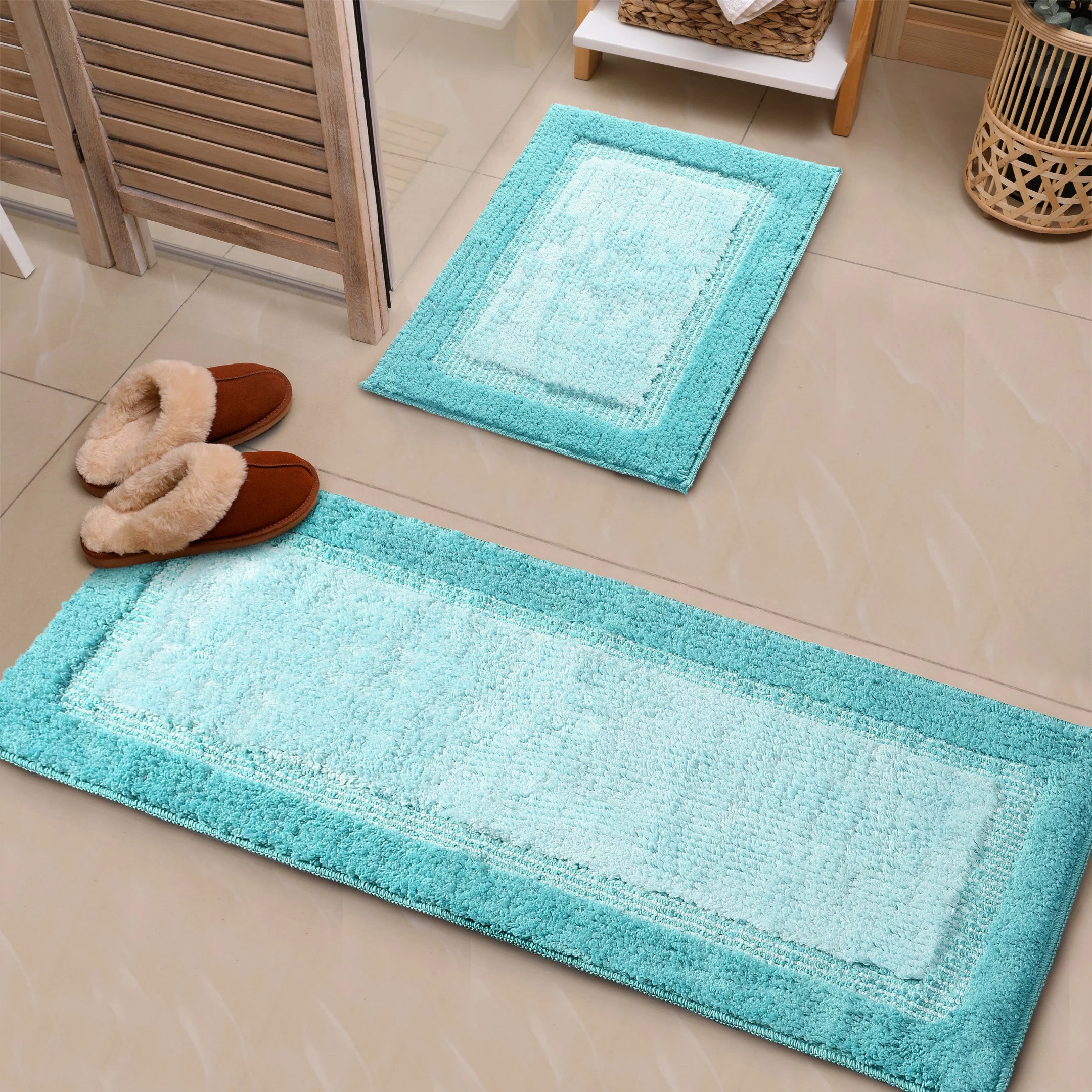 ELYEESE Soft Anti-Slip Bathmat | Runner Style | Premium Microfiber - Image 11