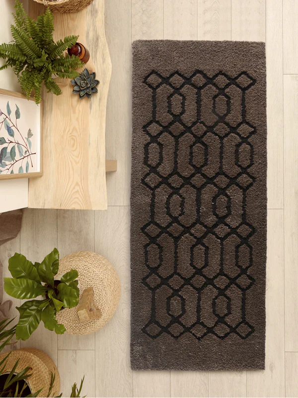Cotton Handtufted Runner | Strong Carpet Backing & Anti-Skid (45x120 cm) - Image 9