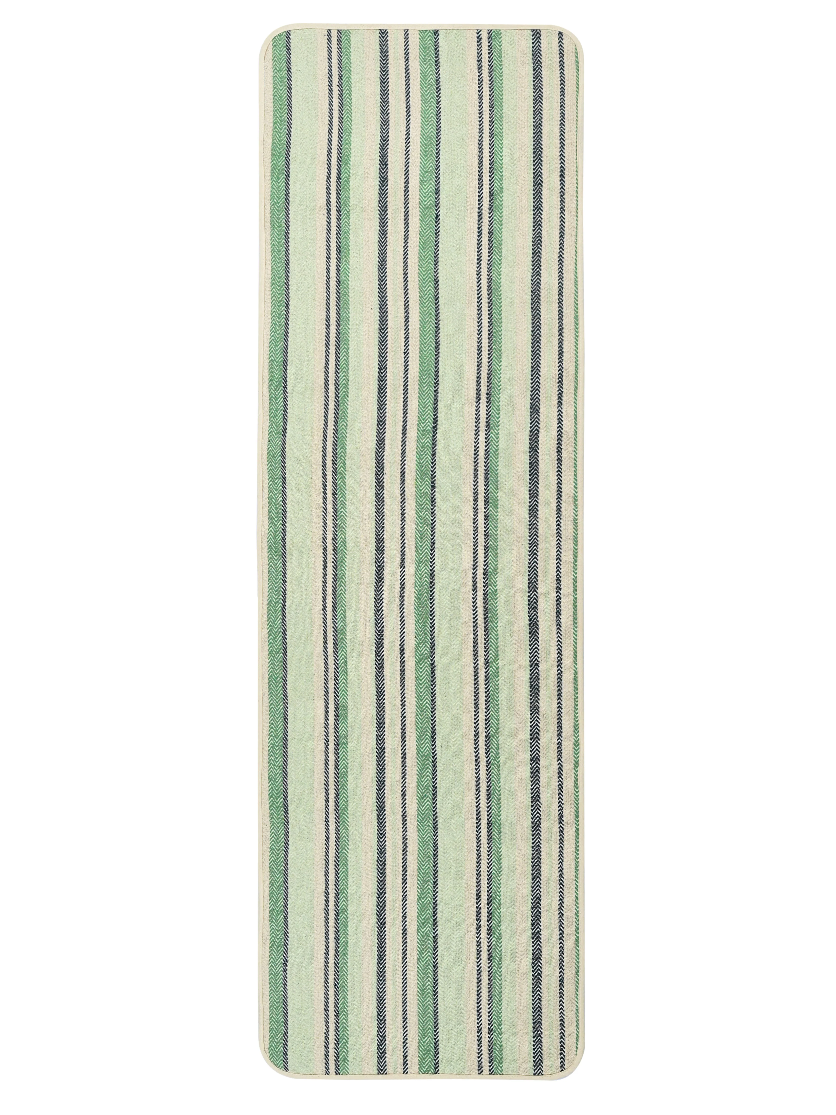Stripe Cotton Yoga Mat – Breathable & Sweat-Resistant - Image 8