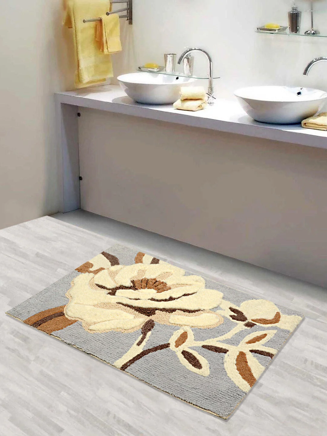 GENTLE 100% Cotton Premium Mat – 50x80 cm | Soft Handfeel & Everyday Durability