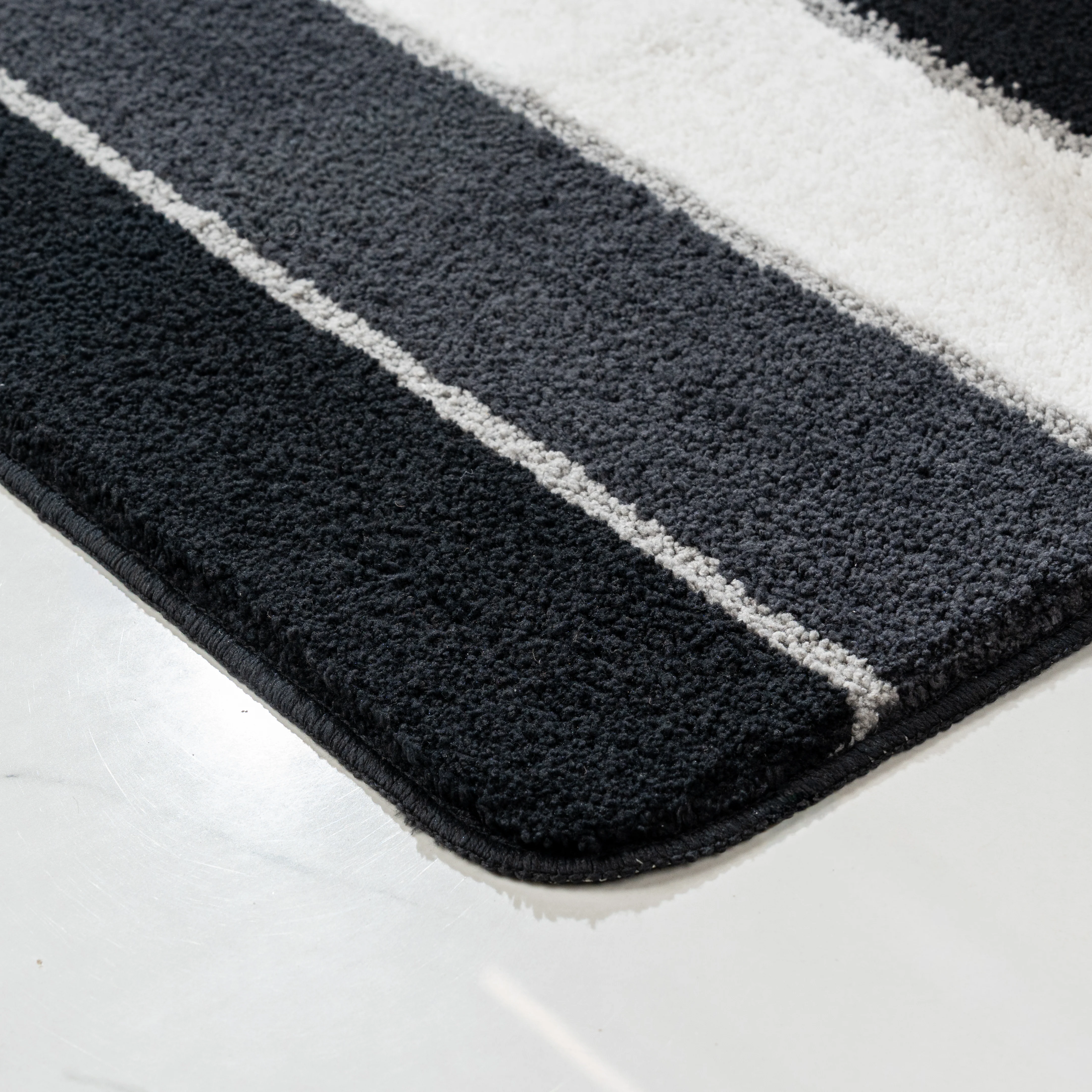 TRIS Soft Thick Microfiber Anti-Skid Bath Mats |Water Absorbing Mat | Washable Quick Drying Footmat | Home, Bathroom, Bedroom, Kitchen | Stripe Floor Mat - Image 17