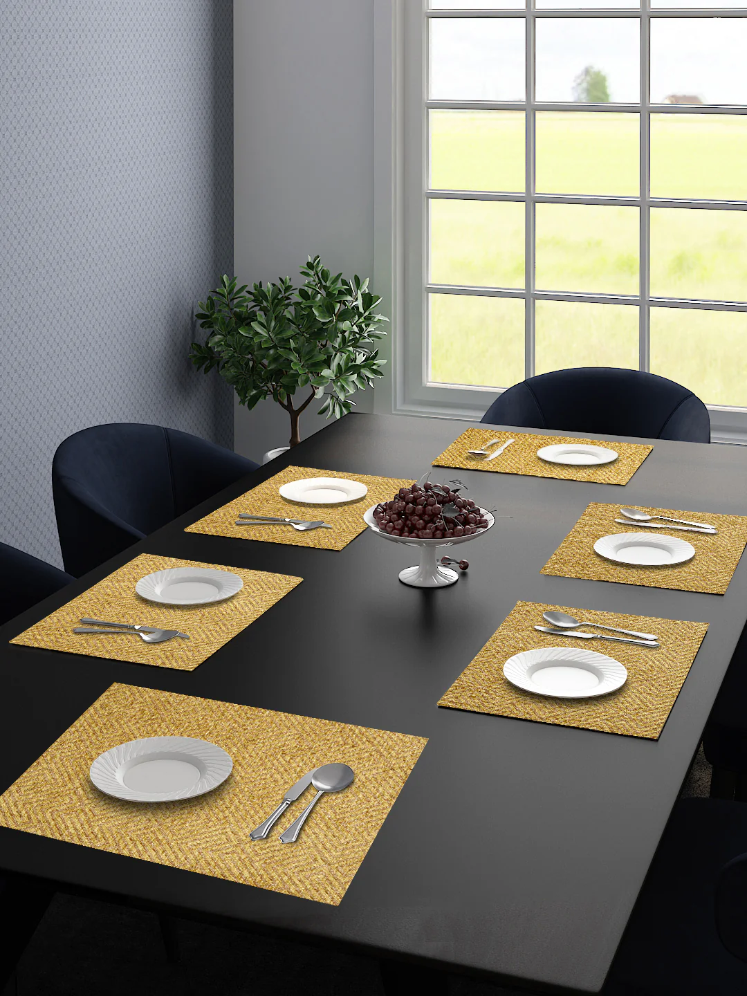 Unique Quality Viscose Dining Table & Kitchen Placemats | Set of 6 - Image 20