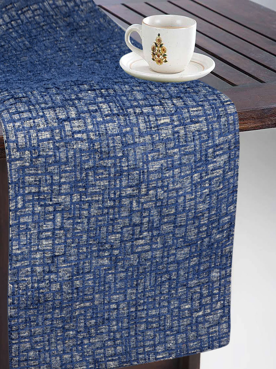Unique Quality Viscose Dining Placemats – Set of 6 (Blue, 34x45 cm) | Elegant Shine & Easy Clean - Image 5